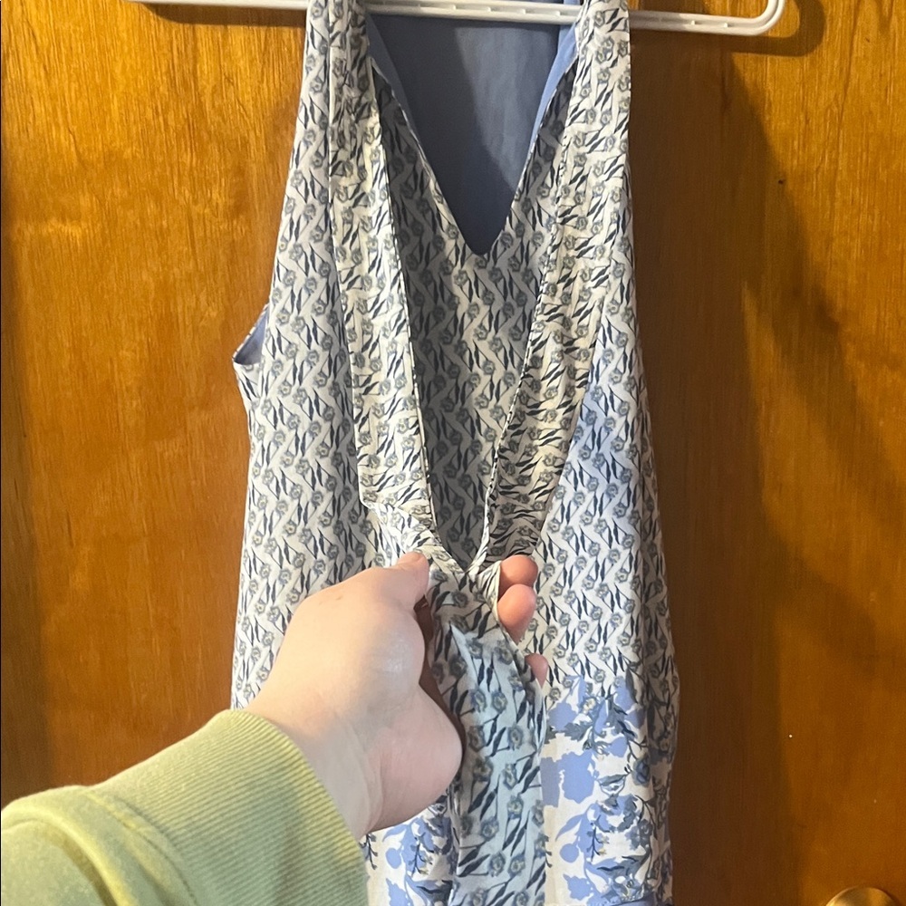 Rose & Olive Light Blue Printed Halter Camisole - Picture 5 of 10